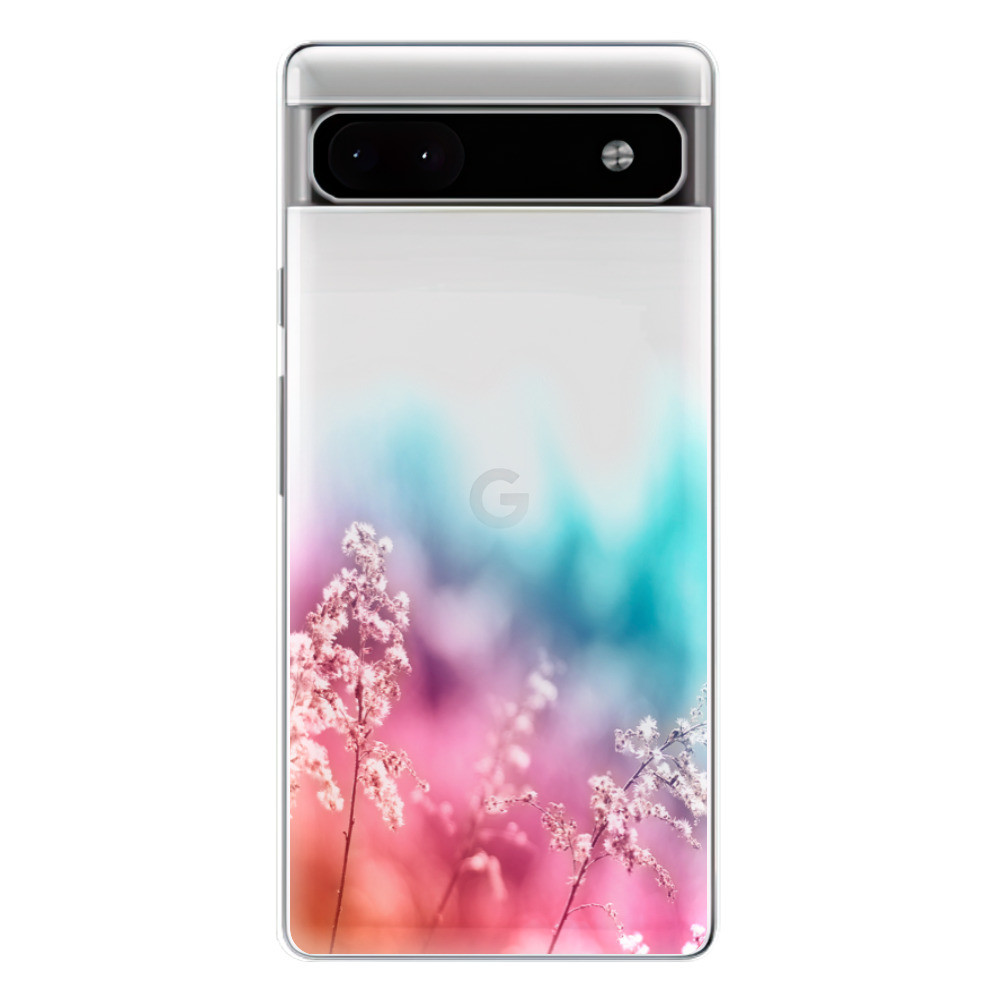 Odolné silikónové puzdro iSaprio - Rainbow Grass - Google Pixel 6a 5G