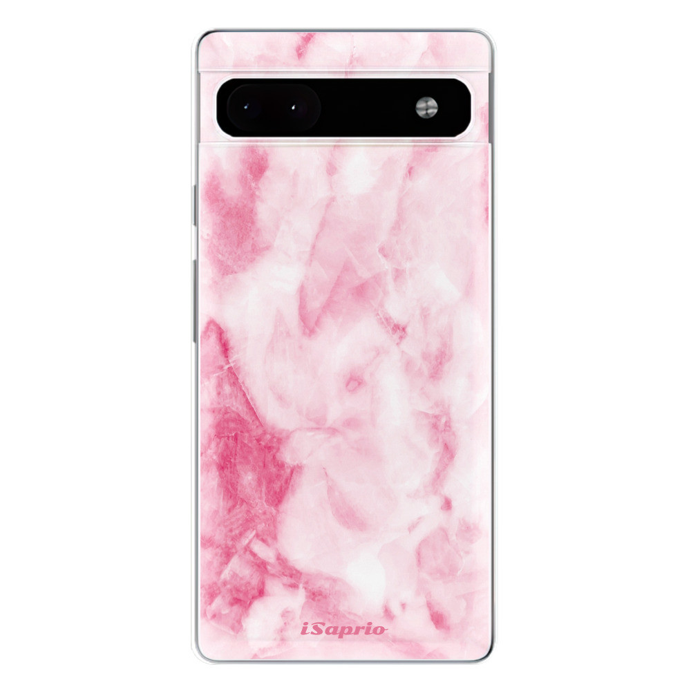 Odolné silikónové puzdro iSaprio - RoseMarble 16 - Google Pixel 6a 5G