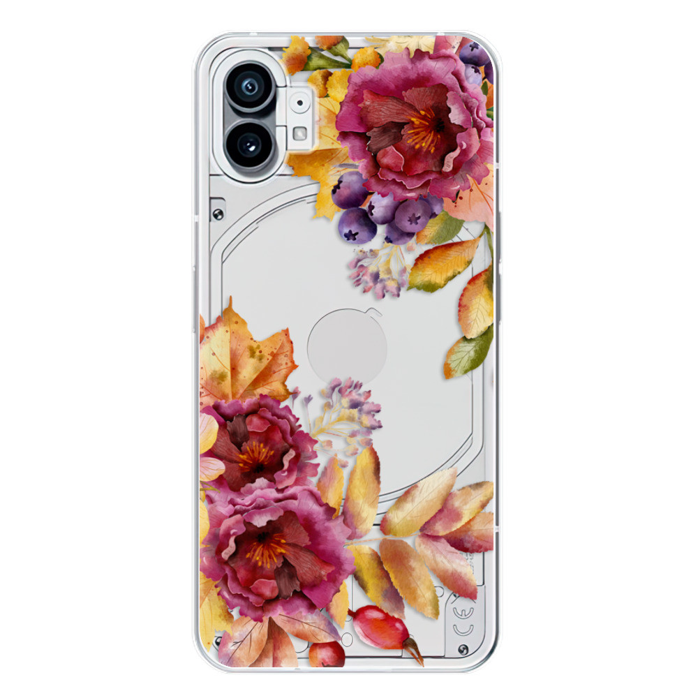 Odolné silikónové puzdro iSaprio - Fall Flowers - Nothing Phone (1)