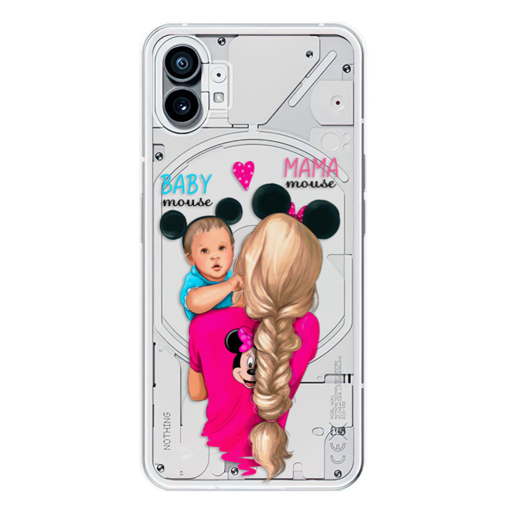 Odolné silikónové puzdro iSaprio - Mama Mouse Blonde and Boy - Nothing Phone (1)