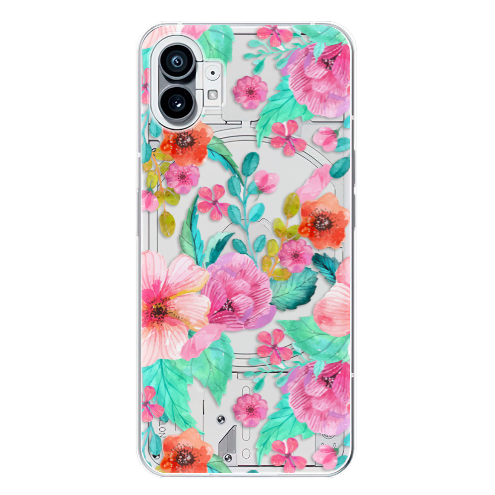 Odolné silikónové puzdro iSaprio - Flower Pattern 01 - Nothing Phone (1)