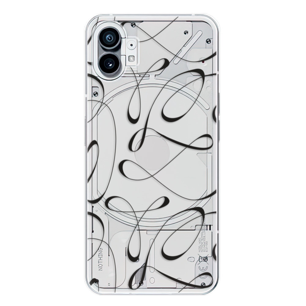 Odolné silikónové puzdro iSaprio - Fancy - black - Nothing Phone (1)