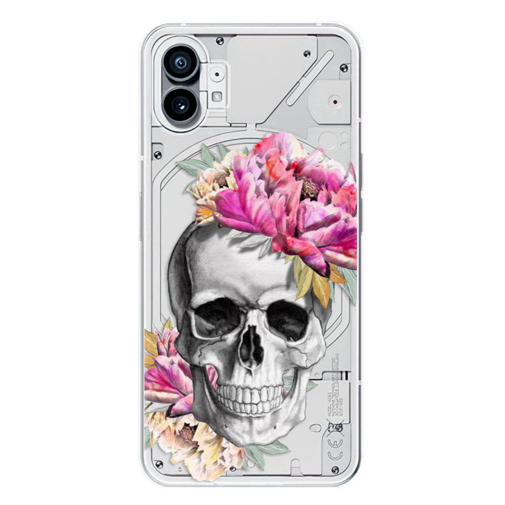 Odolné silikónové puzdro iSaprio - Pretty Skull - Nothing Phone (1)