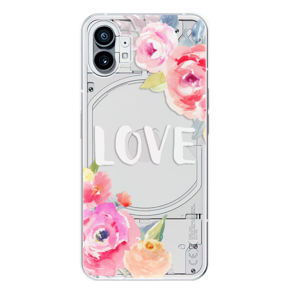 Odolné silikónové puzdro iSaprio - Love - Nothing Phone (1)