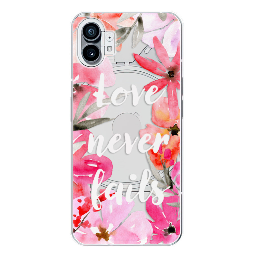 Odolné silikónové puzdro iSaprio - Love Never Fails - Nothing Phone (1)