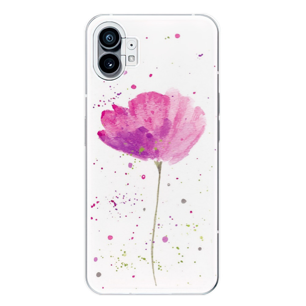 Odolné silikónové puzdro iSaprio - Poppies - Nothing Phone (1)