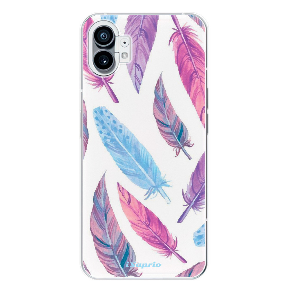 Odolné silikónové puzdro iSaprio - Feather Pattern 10 - Nothing Phone (1)