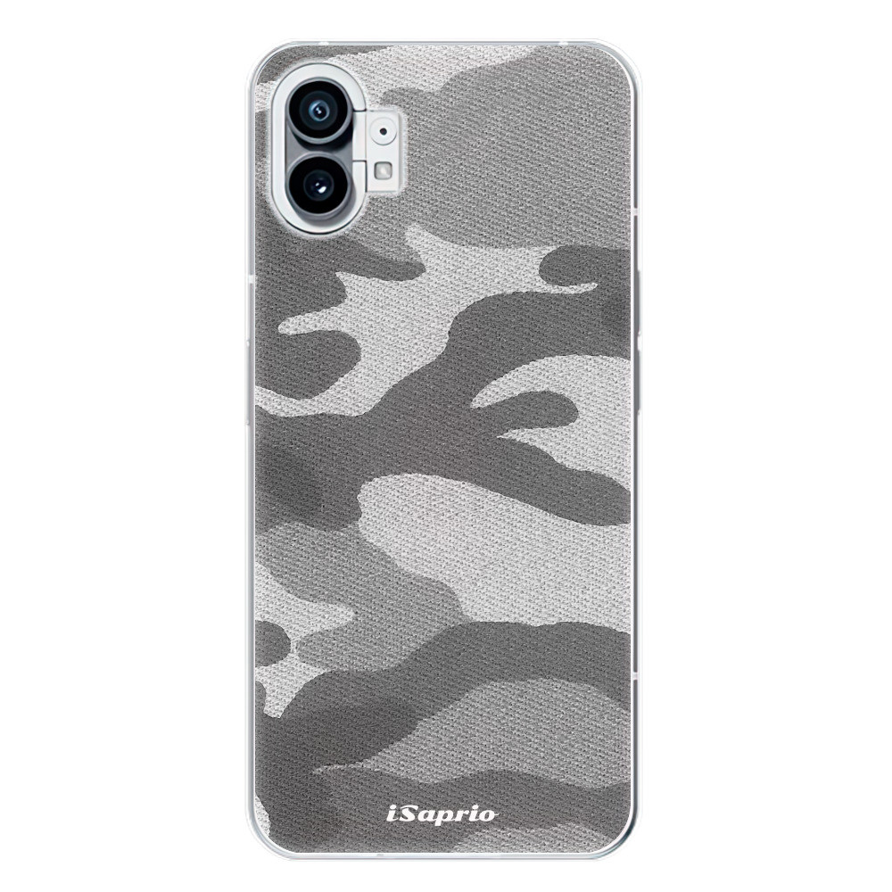 Odolné silikónové puzdro iSaprio - Gray Camuflage 02 - Nothing Phone (1)