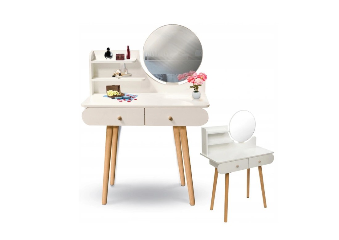 ArtJum Toaletný stolík SCANDI biela | CM-891920