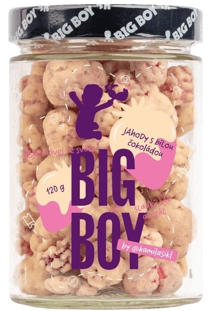 Big boy jahody v bielej čokoláde by @kamilasikl