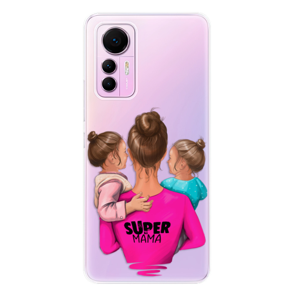 Odolné silikónové puzdro iSaprio - Super Mama - Two Girls - Xiaomi 12 Lite
