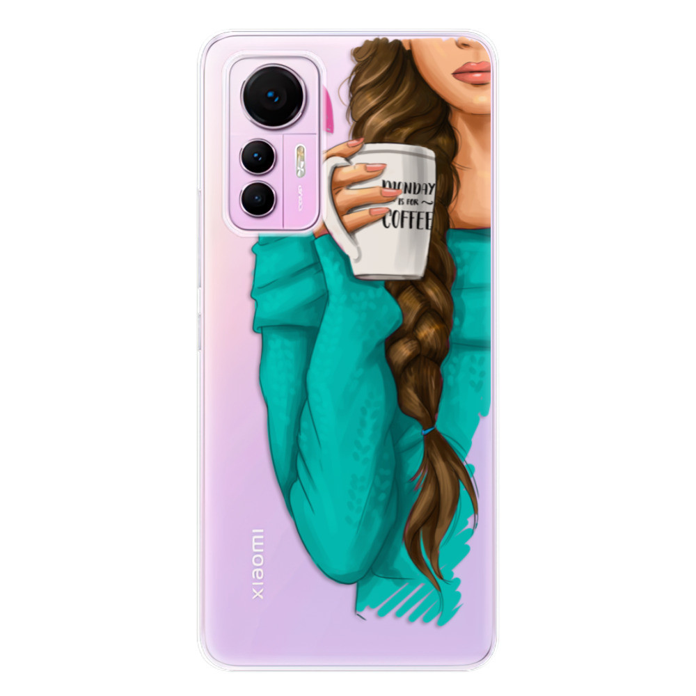 Odolné silikónové puzdro iSaprio - My Coffe and Brunette Girl - Xiaomi 12 Lite