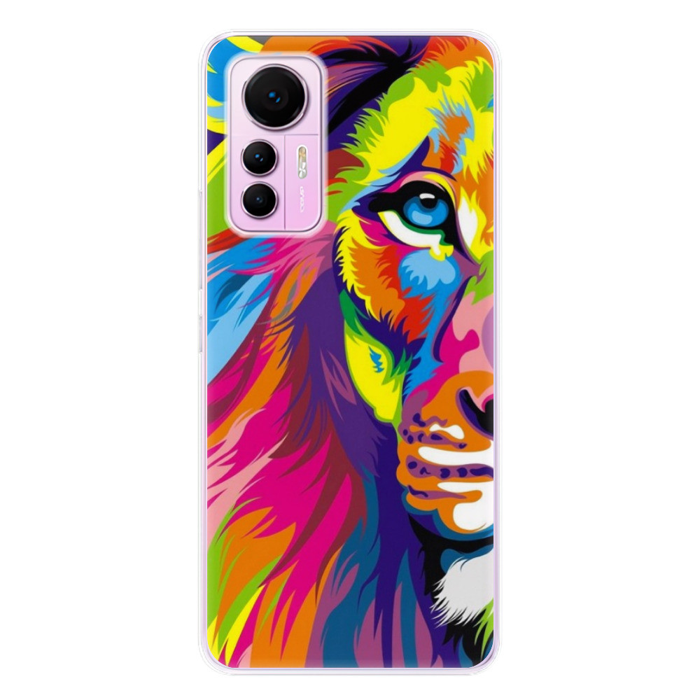 Odolné silikónové puzdro iSaprio - Rainbow Lion - Xiaomi 12 Lite