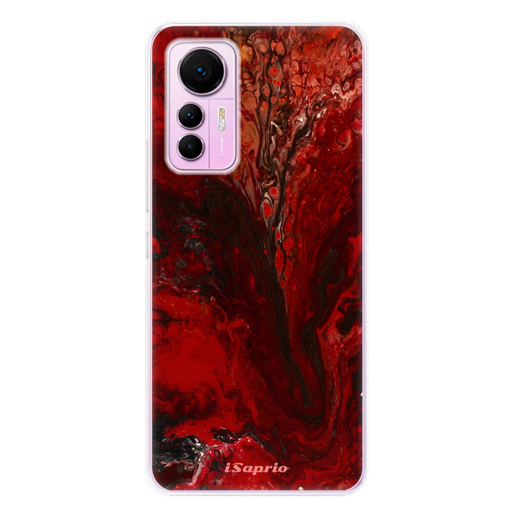 Odolné silikónové puzdro iSaprio - RedMarble 17 - Xiaomi 12 Lite