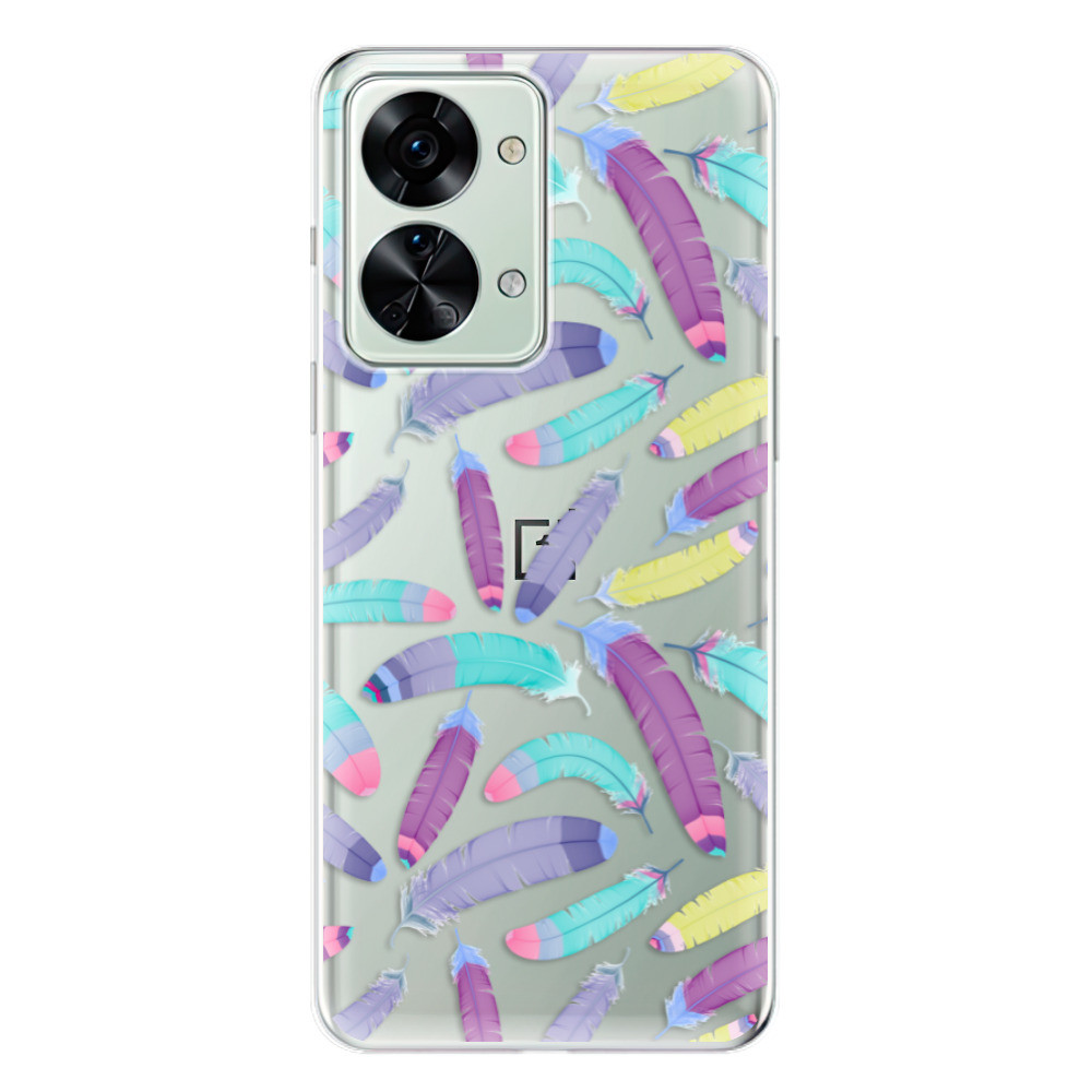 Odolné silikónové puzdro iSaprio - Feather Pattern 01 - OnePlus Nord 2T 5G