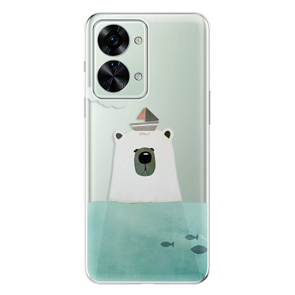 Odolné silikónové puzdro iSaprio - Bear With Boat - OnePlus Nord 2T 5G