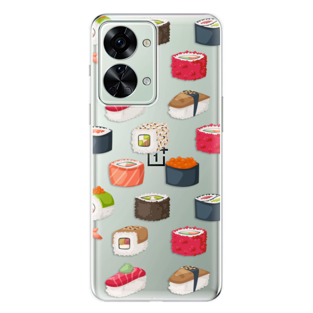 Odolné silikónové puzdro iSaprio - Sushi Pattern - OnePlus Nord 2T 5G