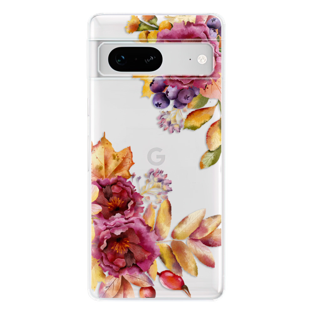 Odolné silikónové puzdro iSaprio - Fall Flowers - Google Pixel 7 5G