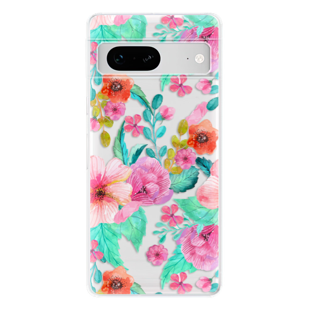 Odolné silikónové puzdro iSaprio - Flower Pattern 01 - Google Pixel 7 5G