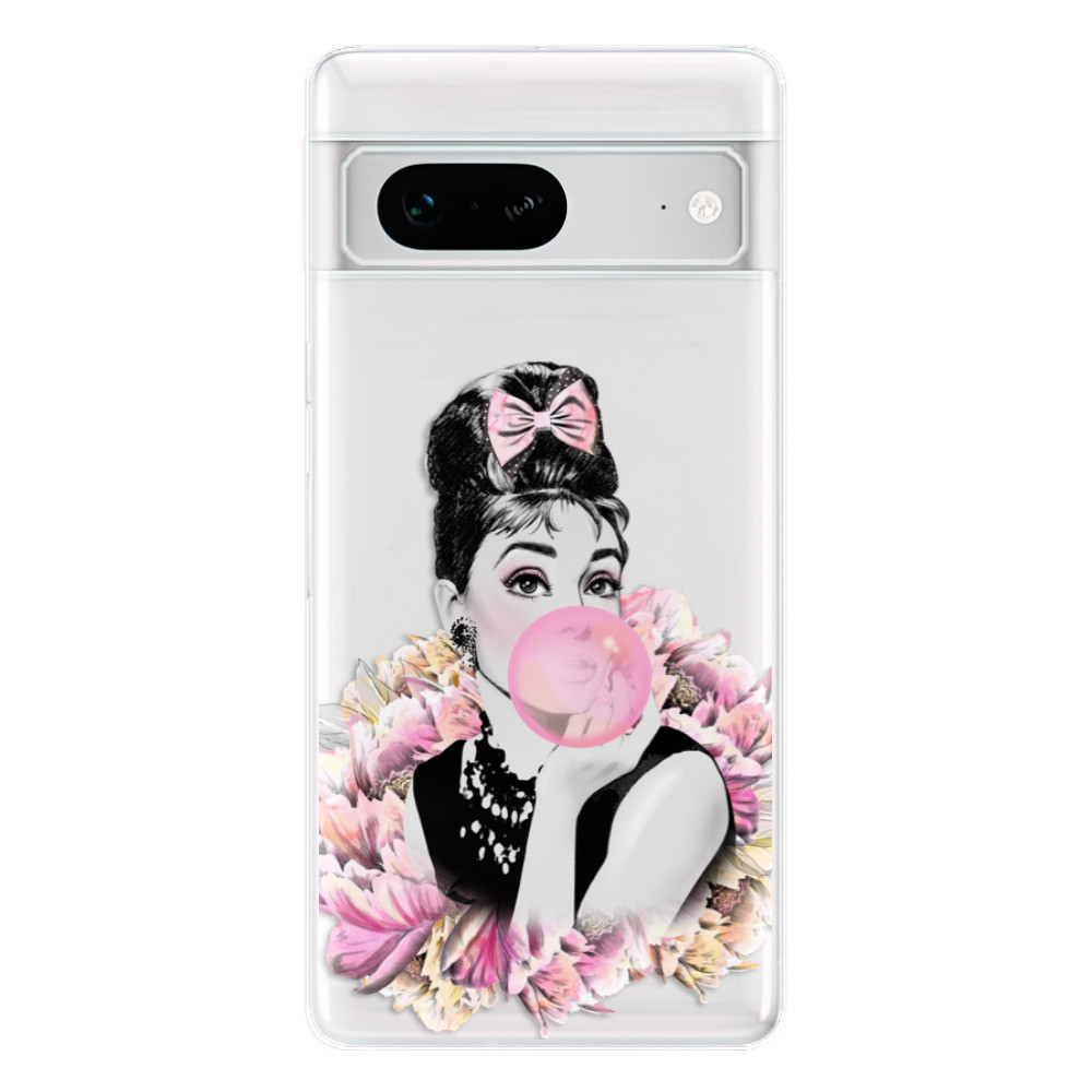 Odolné silikónové puzdro iSaprio - Pink Bubble - Google Pixel 7 5G