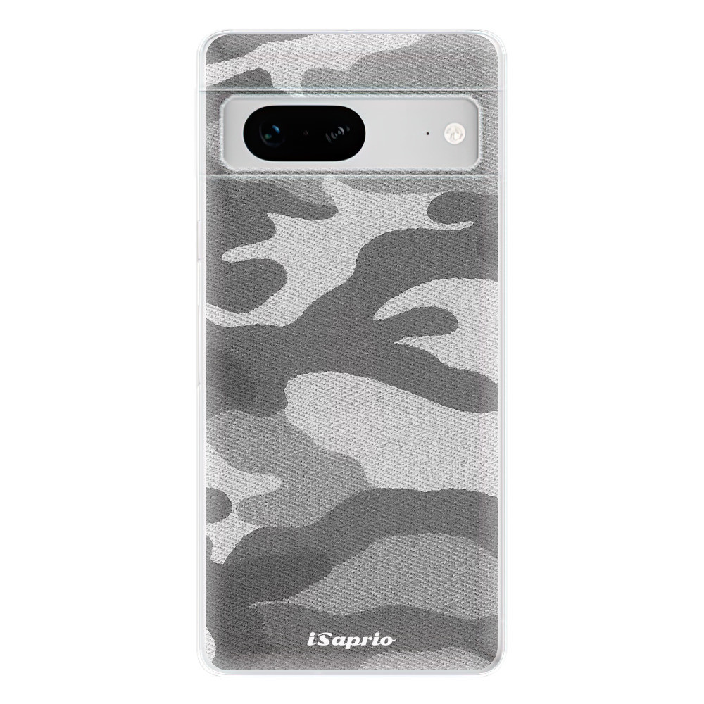Odolné silikónové puzdro iSaprio - Gray Camuflage 02 - Google Pixel 7 5G