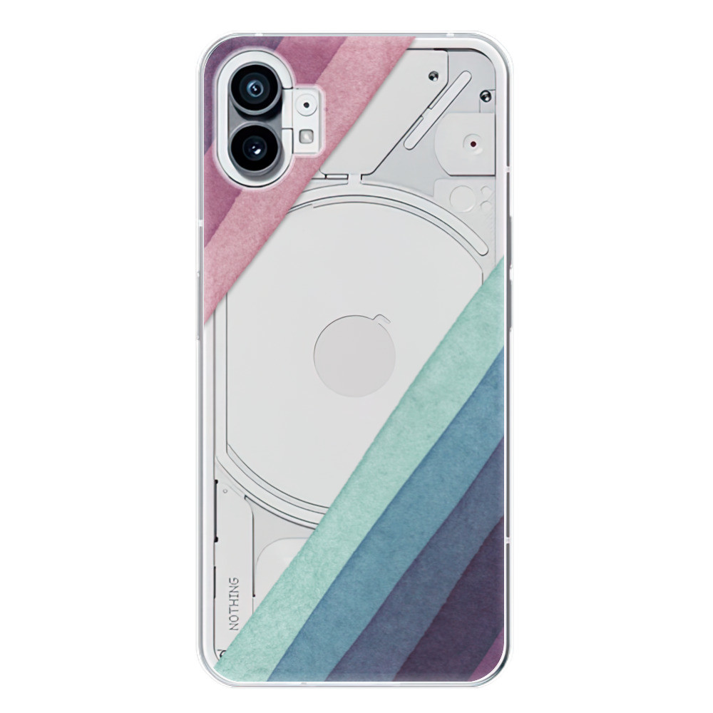 Odolné silikónové puzdro iSaprio - Glitter Stripes 01 - Nothing Phone (1)