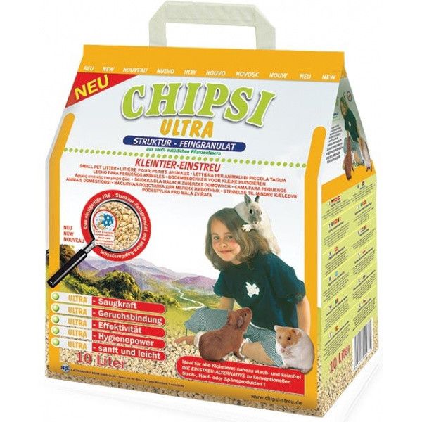 Chipsi Ultra stelivo pre domáce zvieratá - 10 l (4,5 kg)