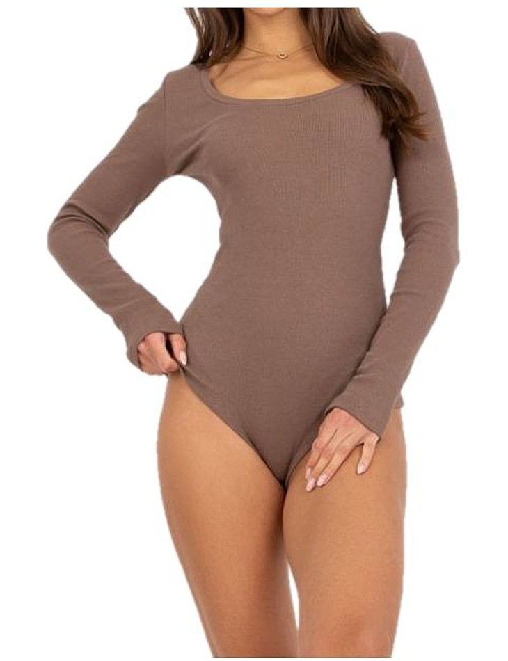 Hnedé body s dlhým rukávom