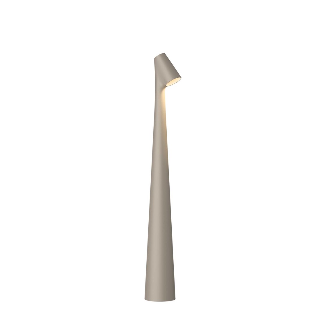 Vibia Africa stolová LED lampa 40 cm tmavá béžová