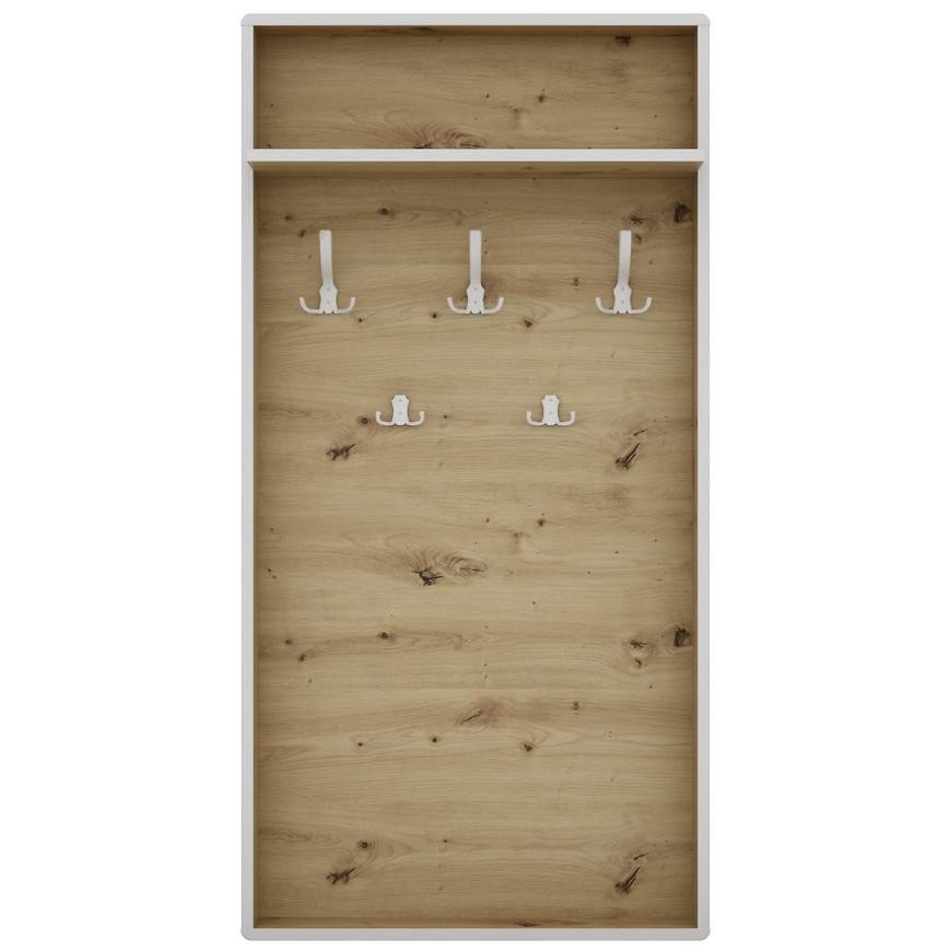 Vešiak Capannoli dub artisan/biela