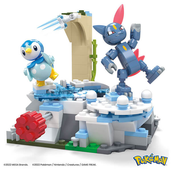Mattel Pokémon stavebnice Snow Day Piplup and Sneasel - MEGA