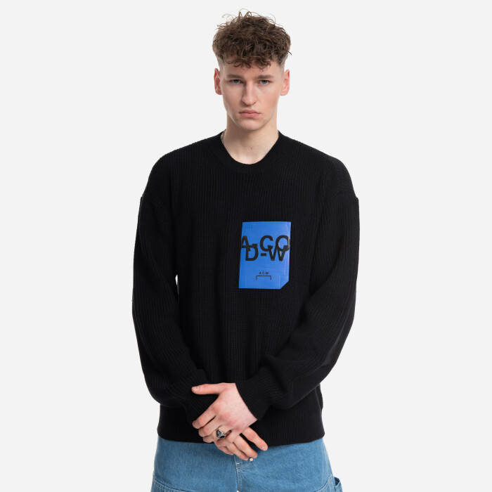 Pánske svetre A-COLD-WALL* Patch Pocket Knit ACWMK094 Čierna