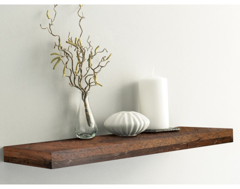 Polica na stenu Shelvy 60 cm, vintage optika dreva%
