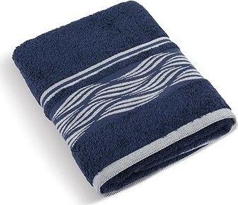 Bellatex Froté kolekce Vlnka - Osuška 73/126 - 70 × 140 cm - modrá