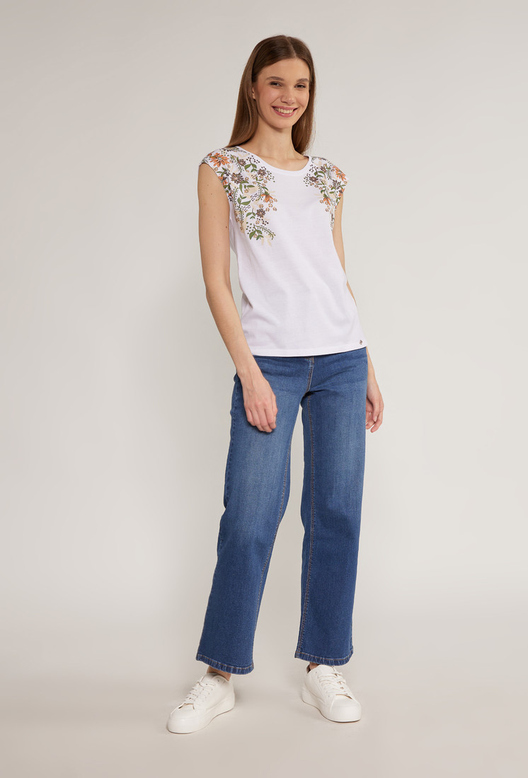 MONNARI Woman's T-Shirts Ladies' T-Shirt With Floral Print