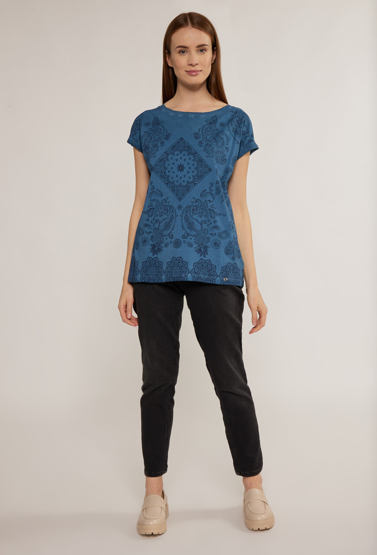 MONNARI Woman's T-Shirts Patterned Cotton Ladies' T-Shirt