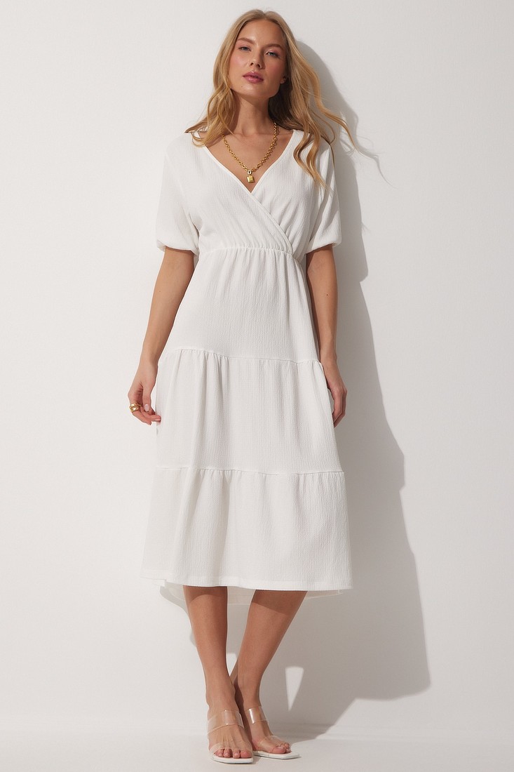 Happiness İstanbul Dress - White - A-line