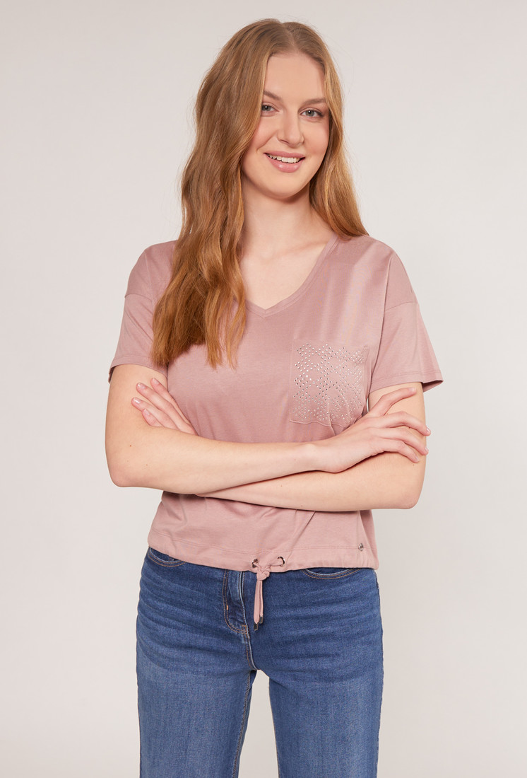 MONNARI Woman's T-Shirts T-Shirt With Jet Application