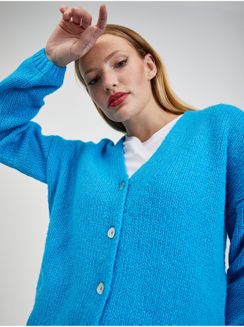 Orsay Blue Ladies Cardigan - Ladies