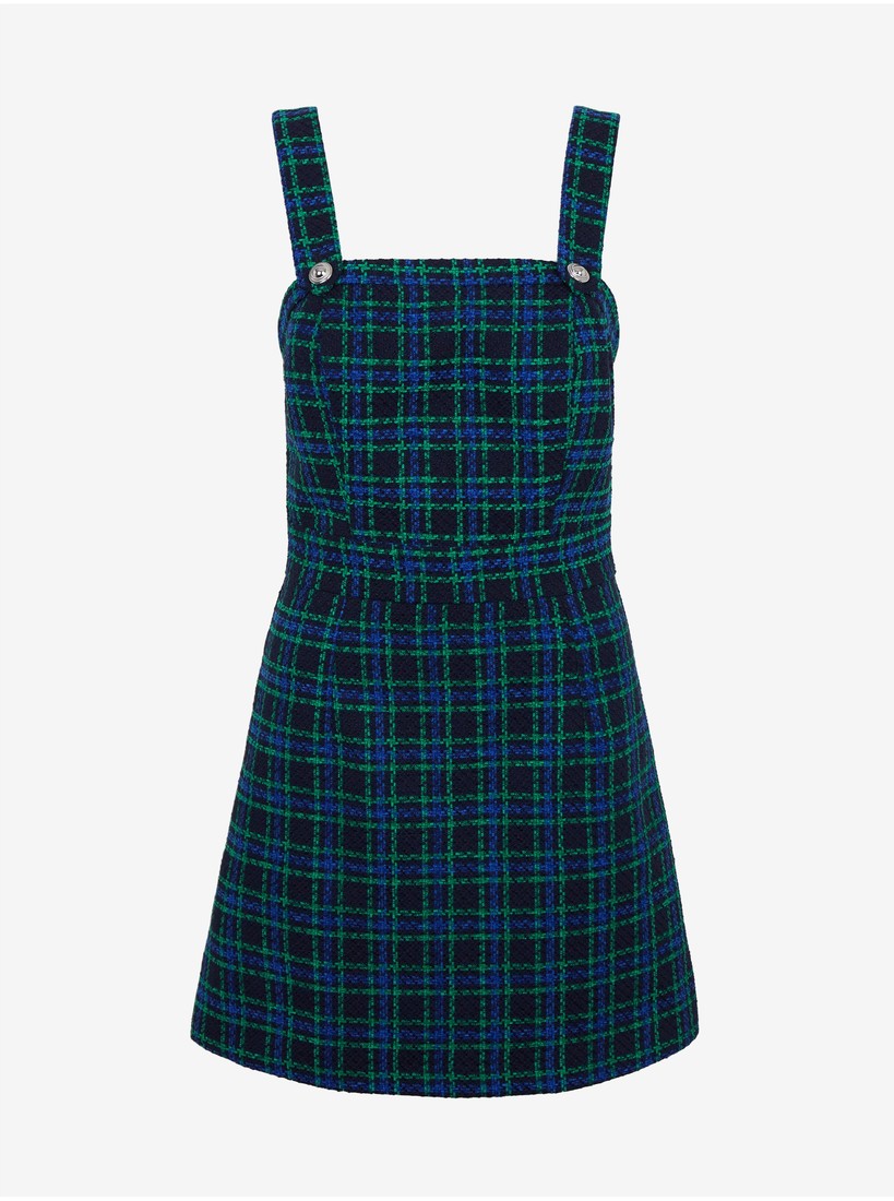 Orsay Dark blue ladies plaid dress - Ladies