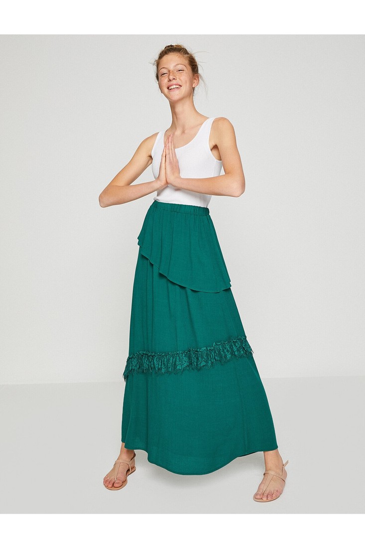 Koton Skirt - Purple - Maxi