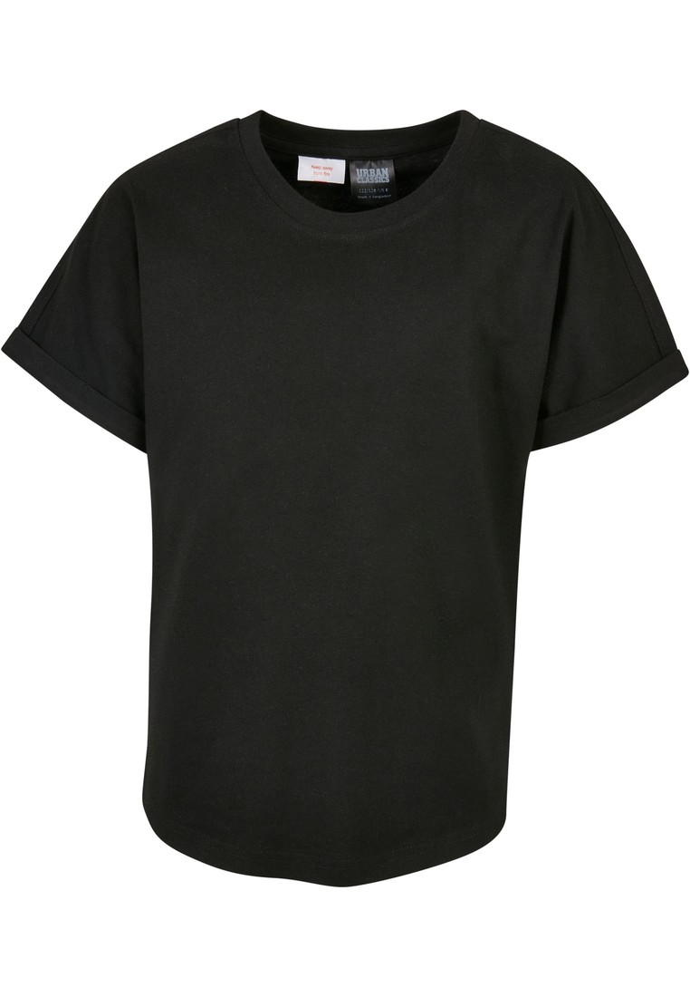 Urban Classics Boys Long Shaped Turnup Tee 2-Pack grey+black - 110/116