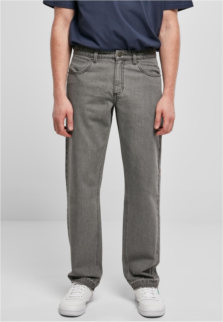 Urban Classics Open Edge Loose Fit Jeans midgrey - 28