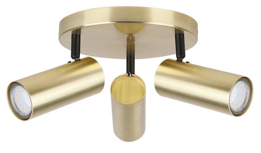 Candellux Mosadzné stropné svietidlo Colly pre žiarovku 3x GU10 98-01726