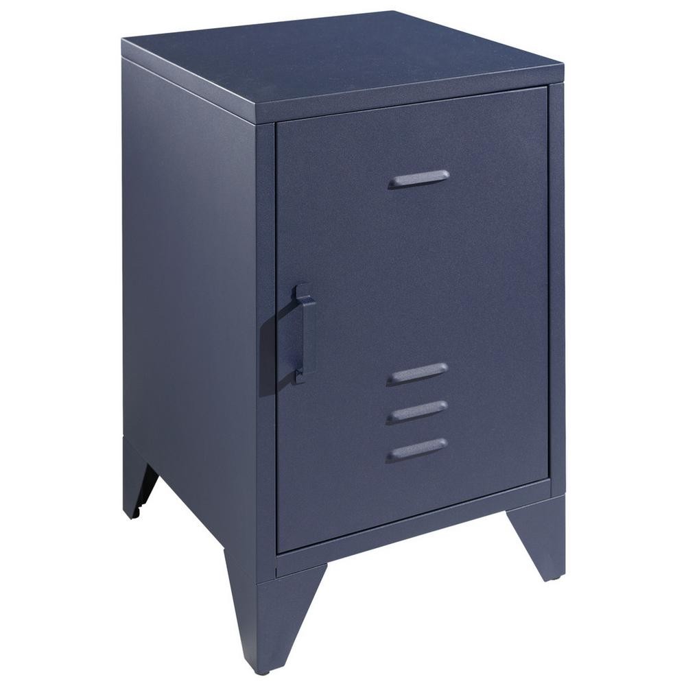Nočný Stolík Bronxx Modrá Matná