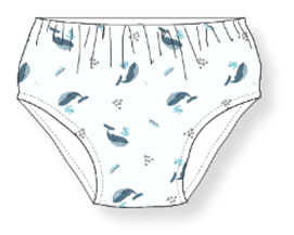 Swim Essentials Plavky pro miminka s UPF 50+ Velryby