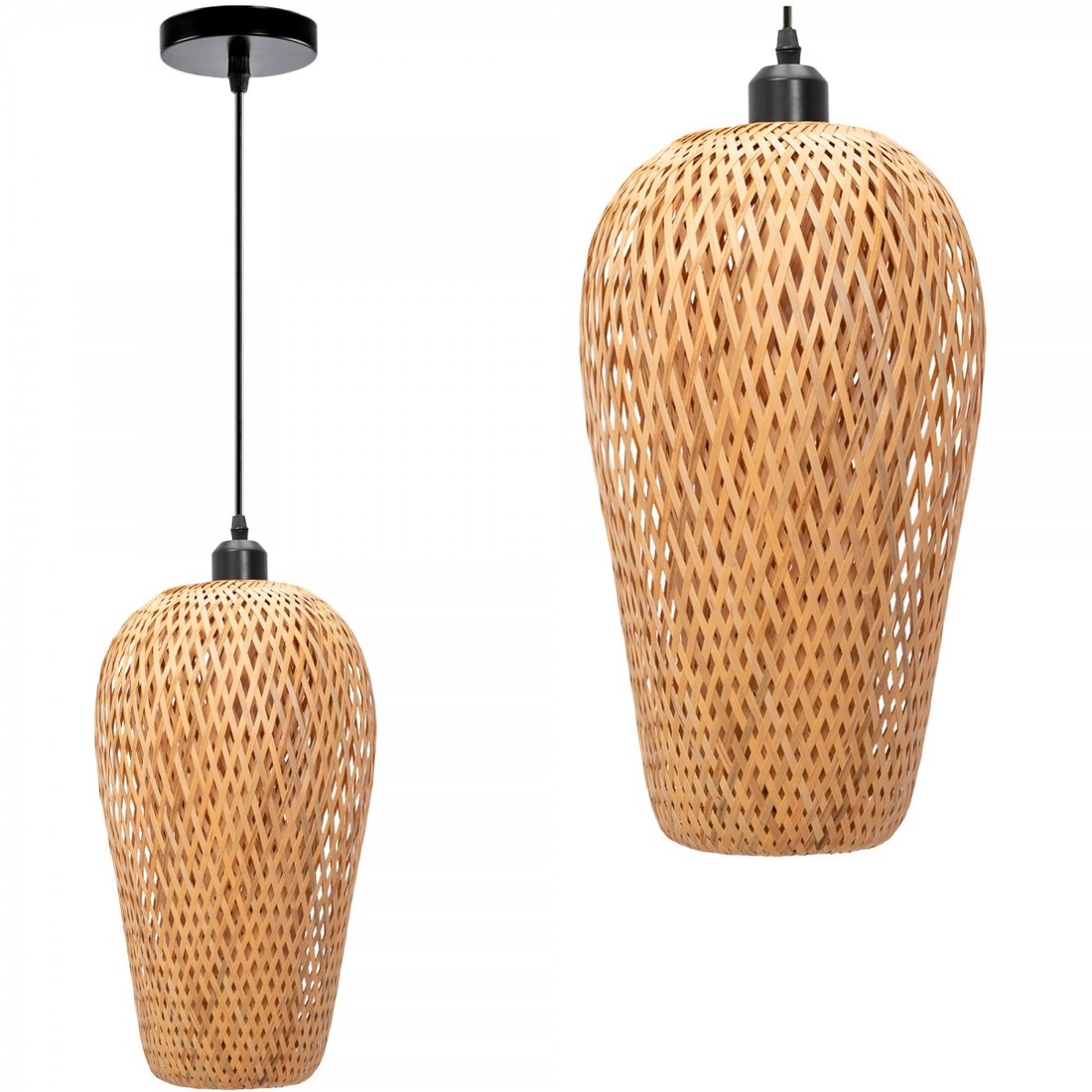 Závěsná lampa La Belle Boho VII hnědá