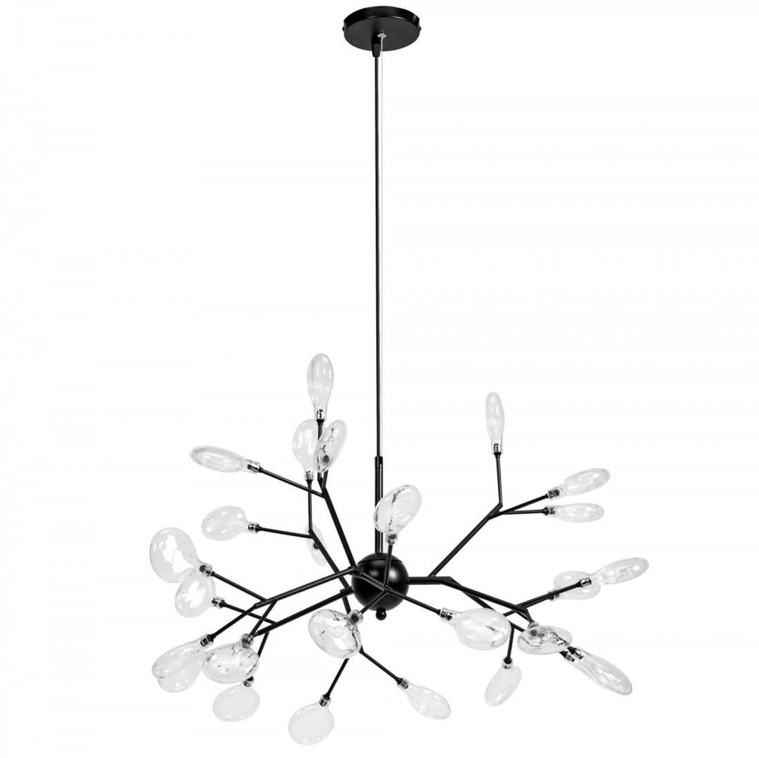 Závěsná lampa La Belle XXXX černá/bílá