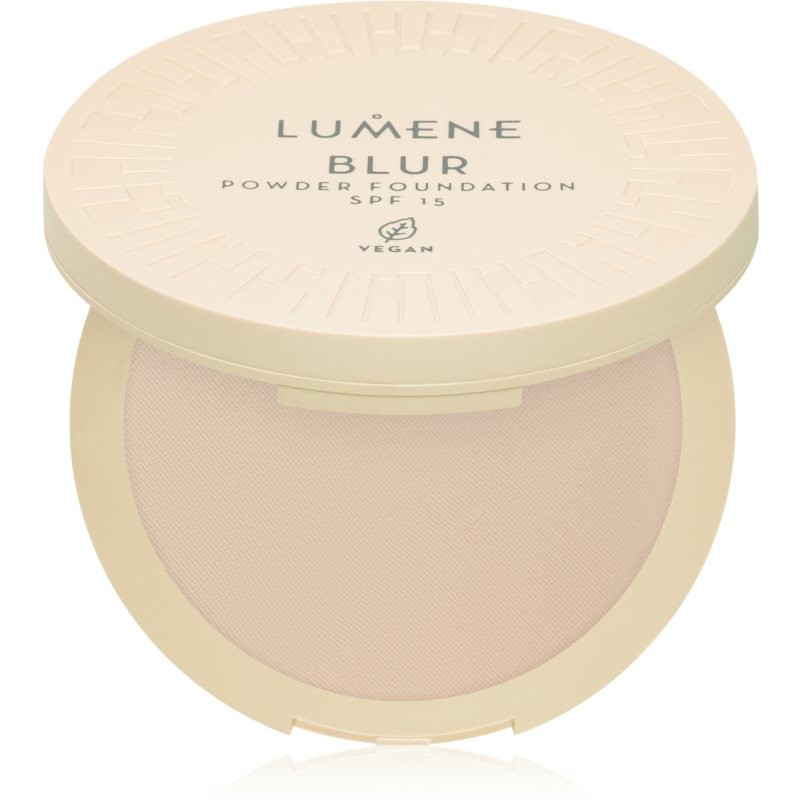 Lumene Blur kompaktný púder a make-up v jednom SPF 15 odtieň No. 1 10 g