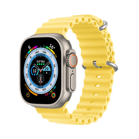 Dux Ducis Strap remienok na Apple Watch 42/44/45mm, yellow